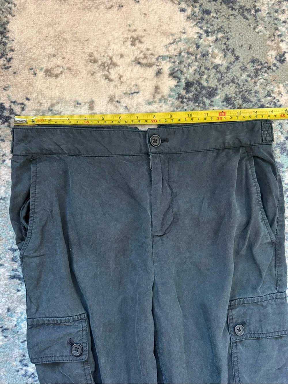 Banana Republic Black Grey Cargo Pants Size 0 Gorpcore Streetwear Utility Work